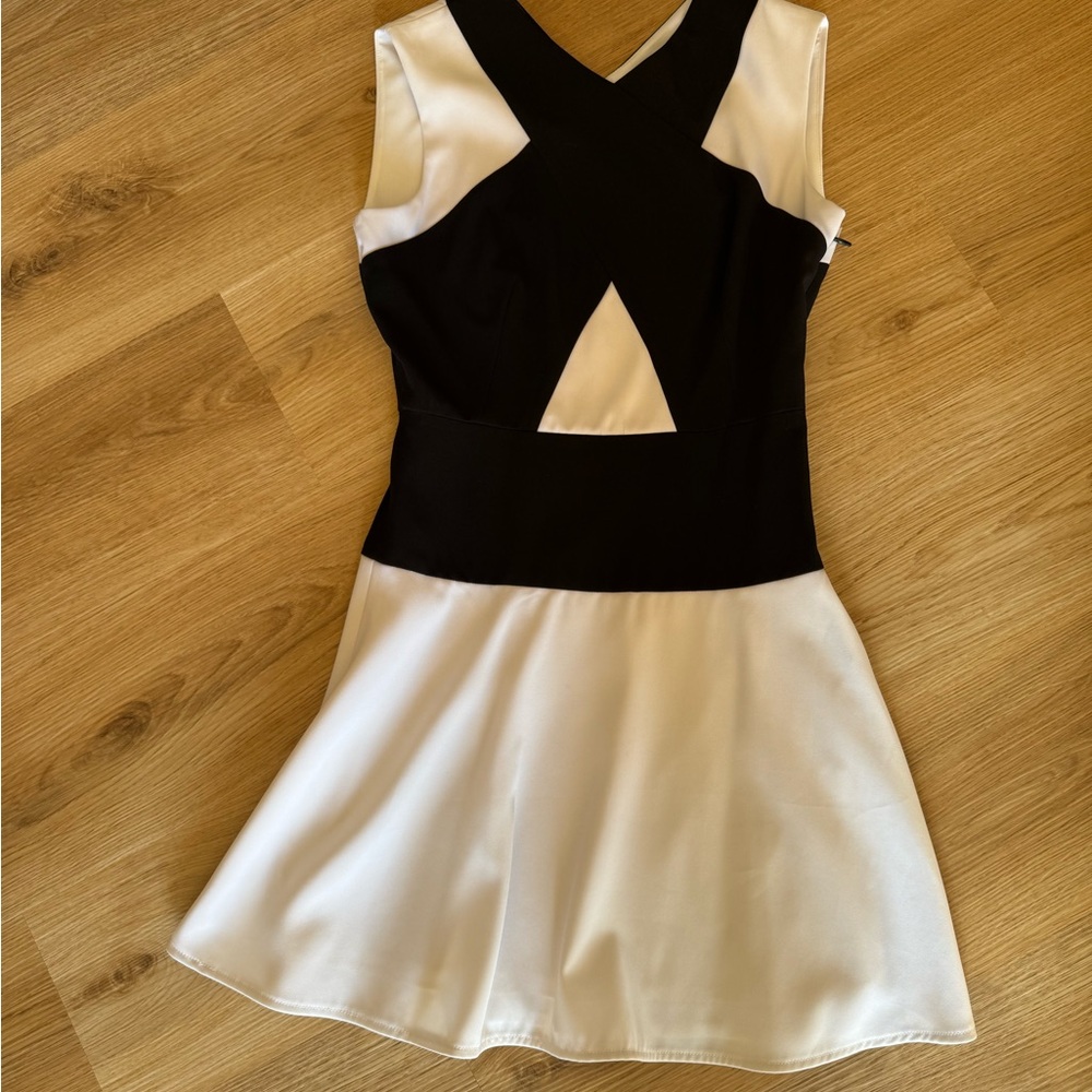 BCBGMaxAzria Black and White Dress